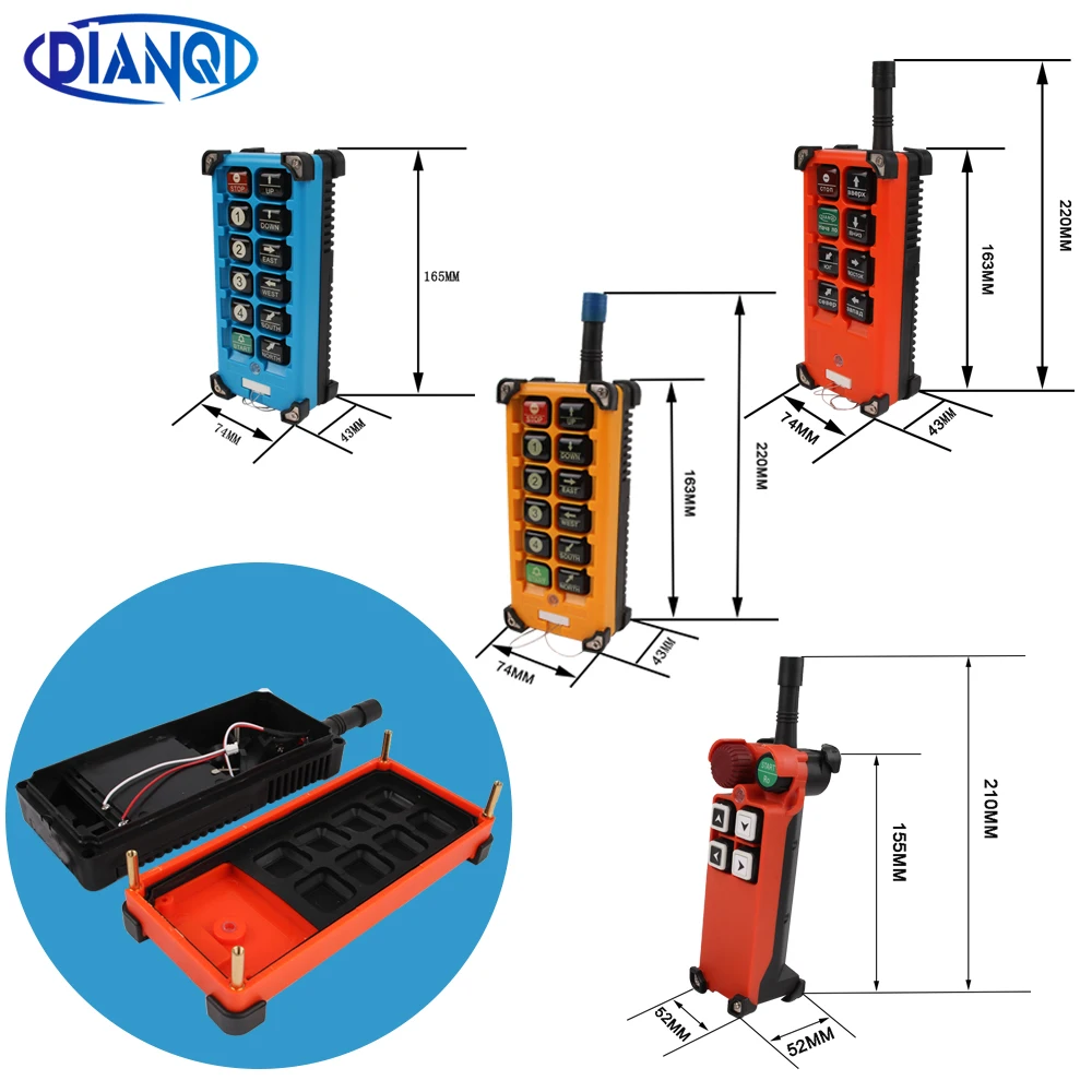 

only 1 transmitter housing：F21-4S/E1/E1B/E2B-8 F23-BB electric hoist Wireless switches industrial Radio remote controller