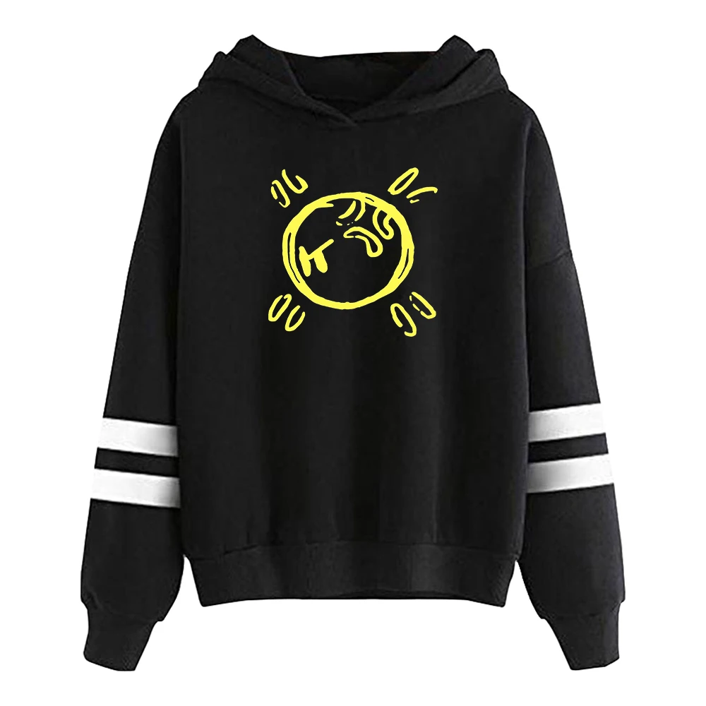 Isaiah Rashad The House Is Burning Hoodie Pocketless Parallel Bars Sleeve Streetwear Women Men Hooded Sweatshirt Hip Hop Clothes