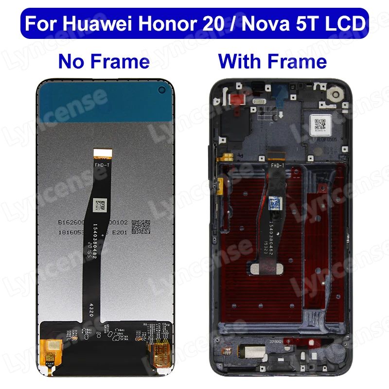 For Honor 20 Display YAL-AL10 LCD For Honor 20 Pro LCD YAL-L21 YAL-AL00 YAL-TL00 Touch Screen Digitizer Replacement Parts