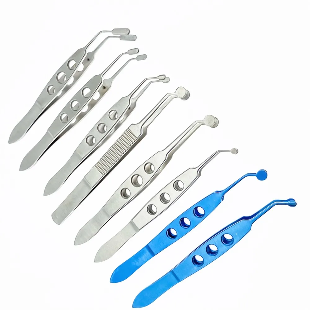 Eyelid Massage Forceps Ophthalmic Tweezers Cosmetic Plastic Surgery Training Instrument