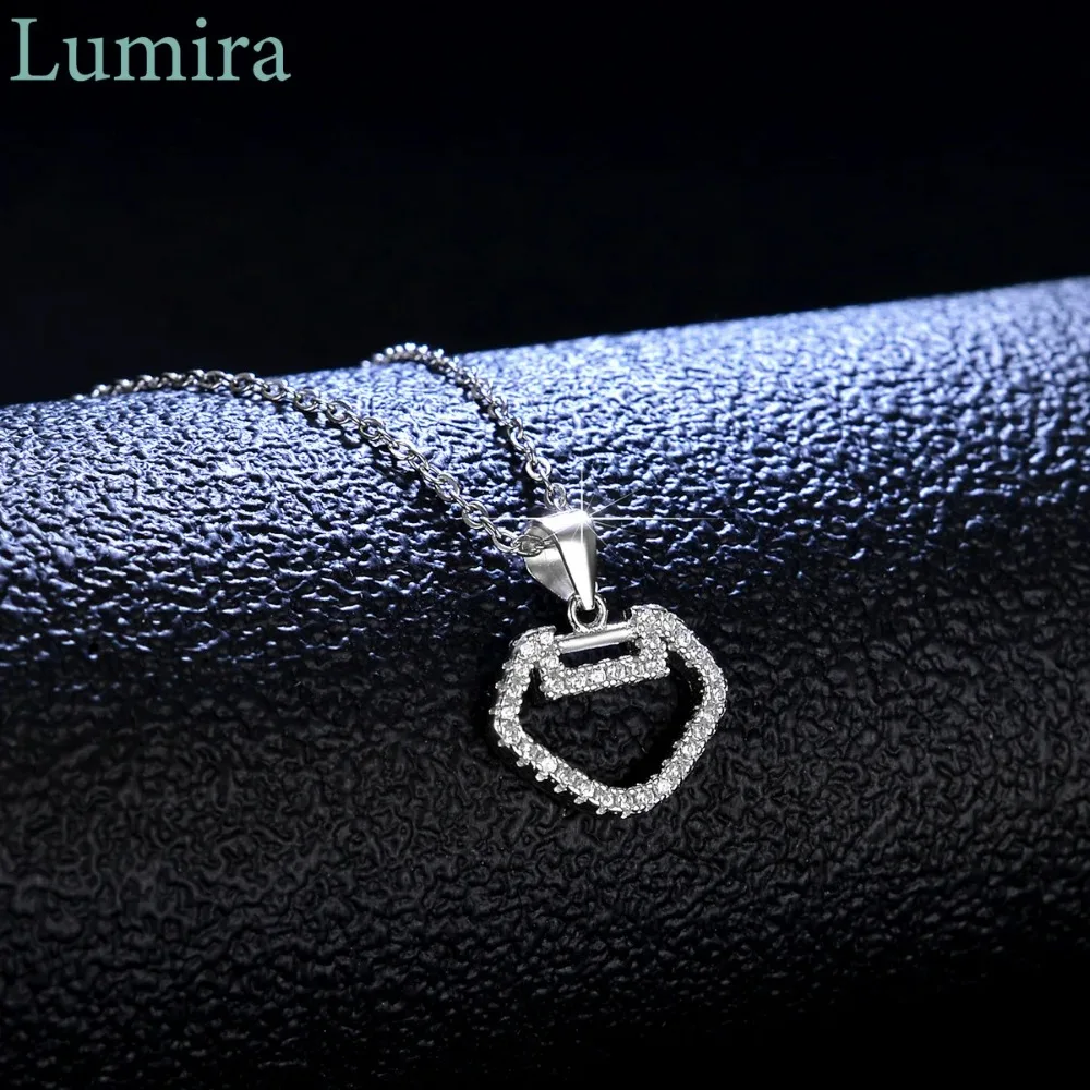 Lumira Lucky Lock Moissanite Pendant Women's Chinese-Style Platinum PT950 Necklace Fine Jewelry Christmas Gifts for Her