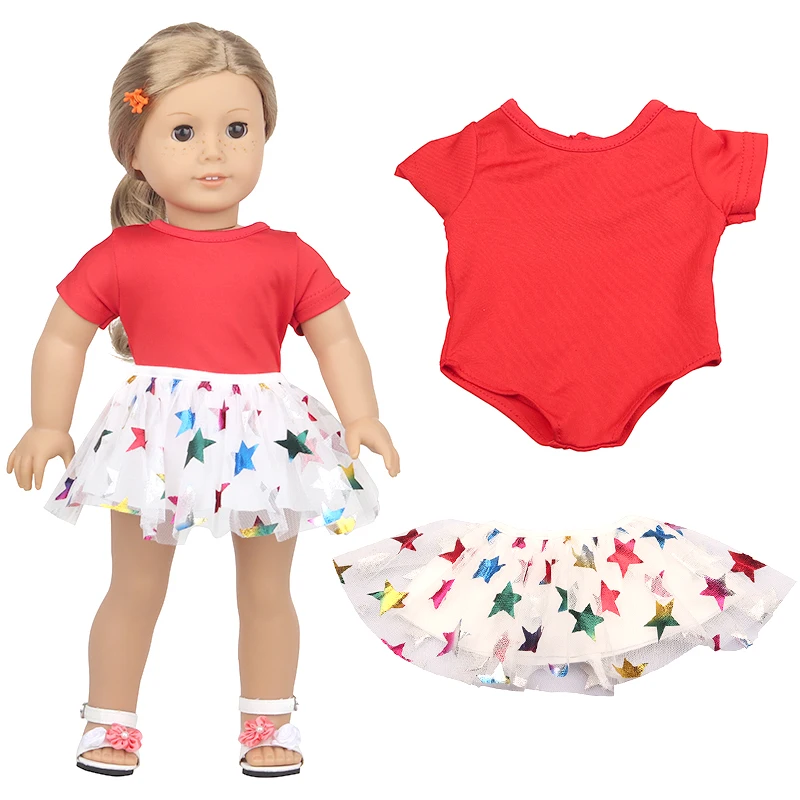 Doll Clothes Accessories For Born Baby 43cm Items & 18 Inch American Doll Dress Girl\'s Toys & Our Generation Girl Dolls