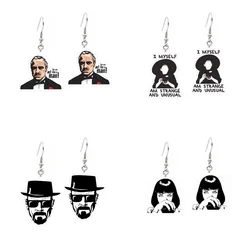 2023 Acrylic God Father Earrings Reactionary Gang Movie Killer Epoxy Drop Earring Halloween Party Jewelry Gifts Wholesale Europe