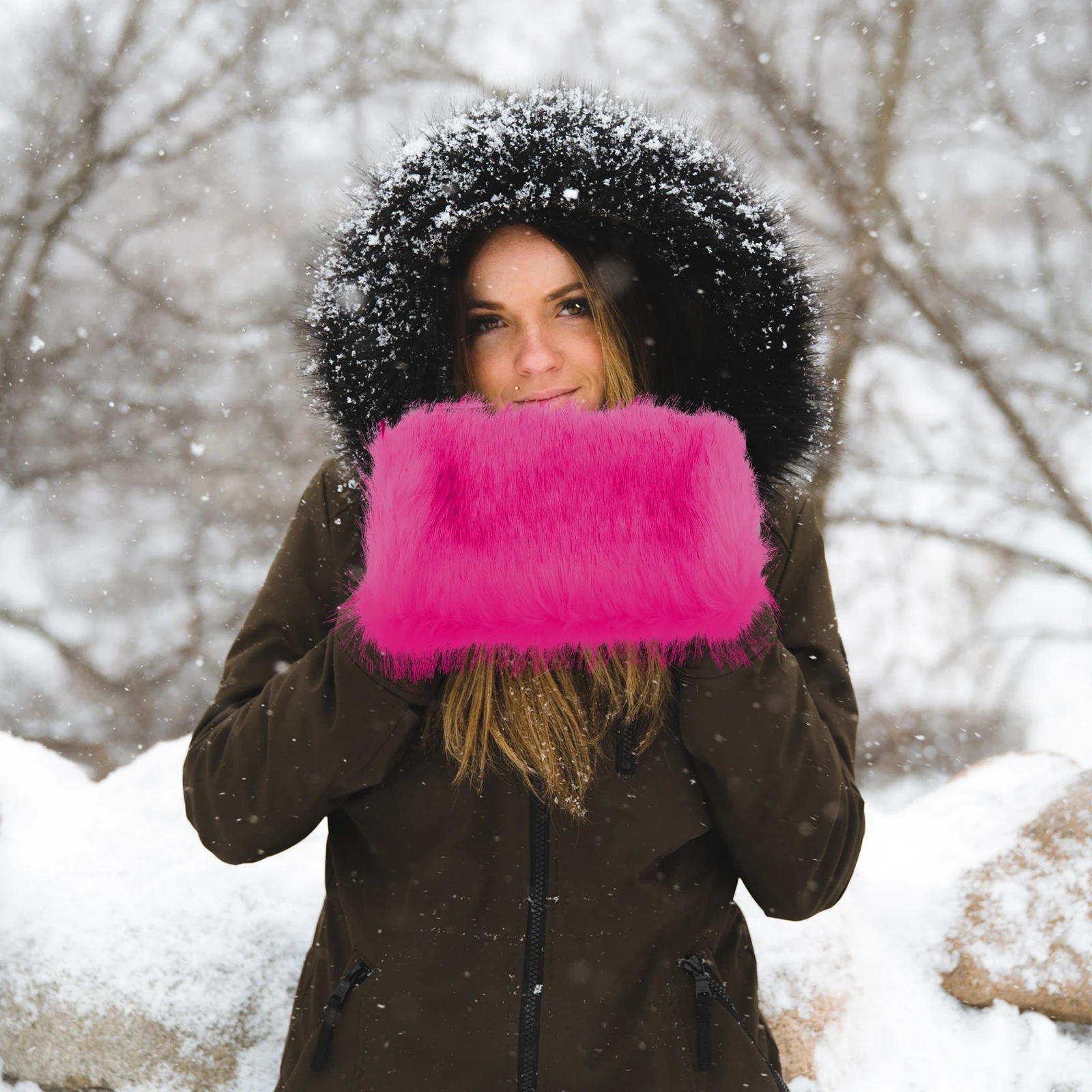

Hand Warmer Portable Polyester Hanging Warmer Muff Pouch Warm Hands Cover Winter Accessory Emergency Camping Hiking Supply
