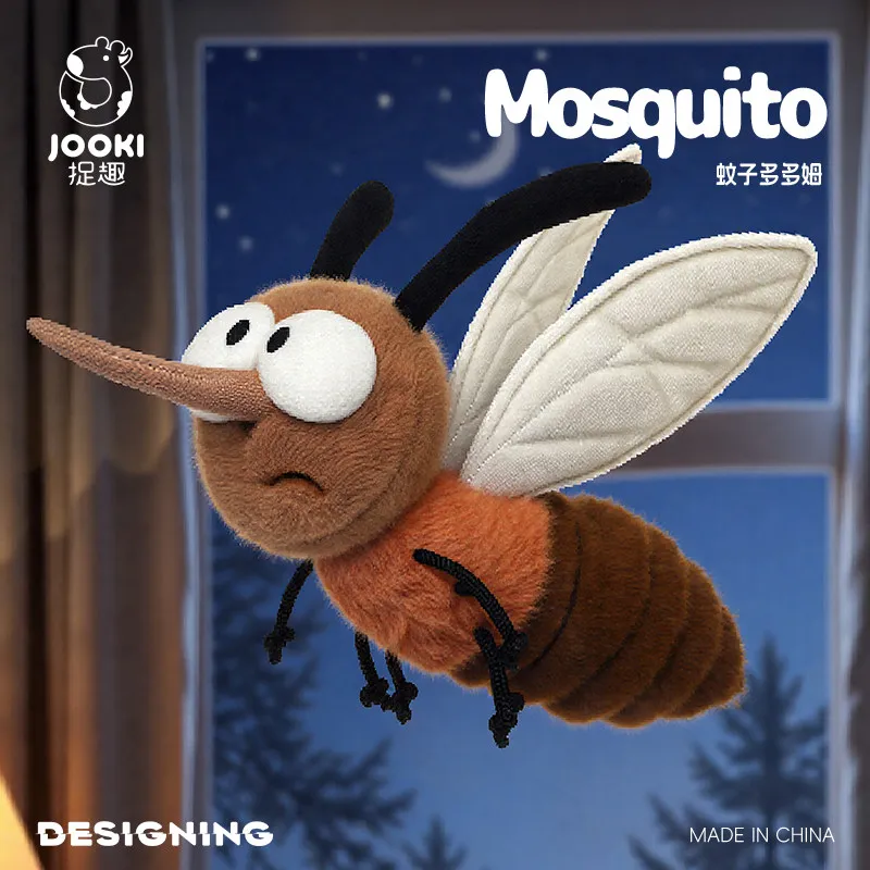 

JOOKI Mosquito Plush Toy Funny Stuffed Doll Soft Sleeping Pillow Bedtime Companion For Girls Birthday Gift Bedroom Decor