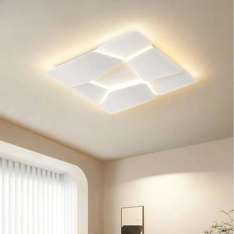 Modern Simplicity Nordic Transparent square shape LED Home Ceiling Light Art Creative Lamps for Restaurant Decoration Chandelier