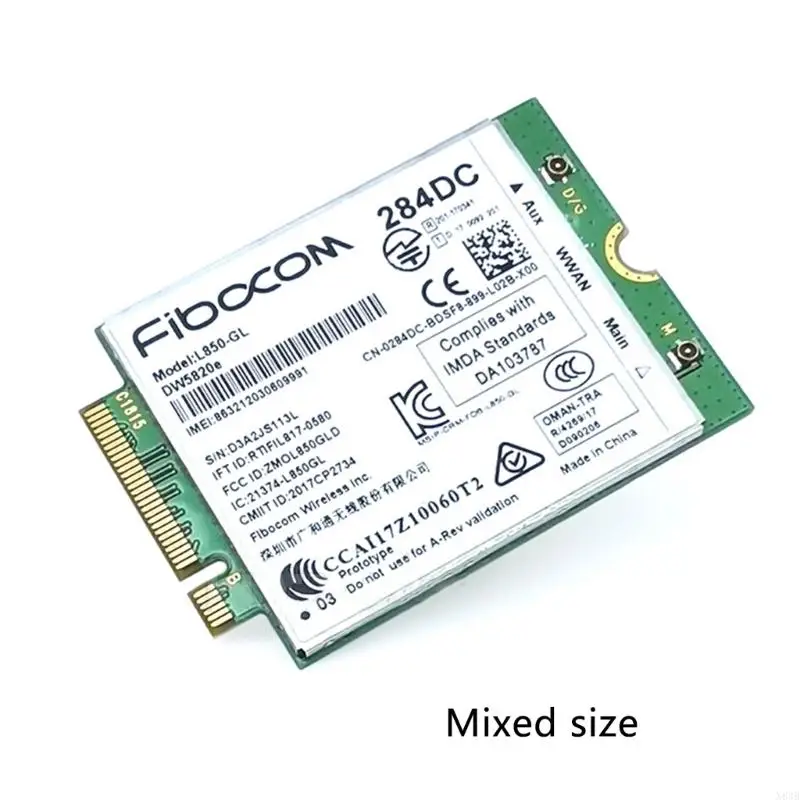 N84B DW5820E L850-GL L850 DW5820 LTE Mô-đun thẻ 0284DC 284DC cho máy tính xách tay 3540