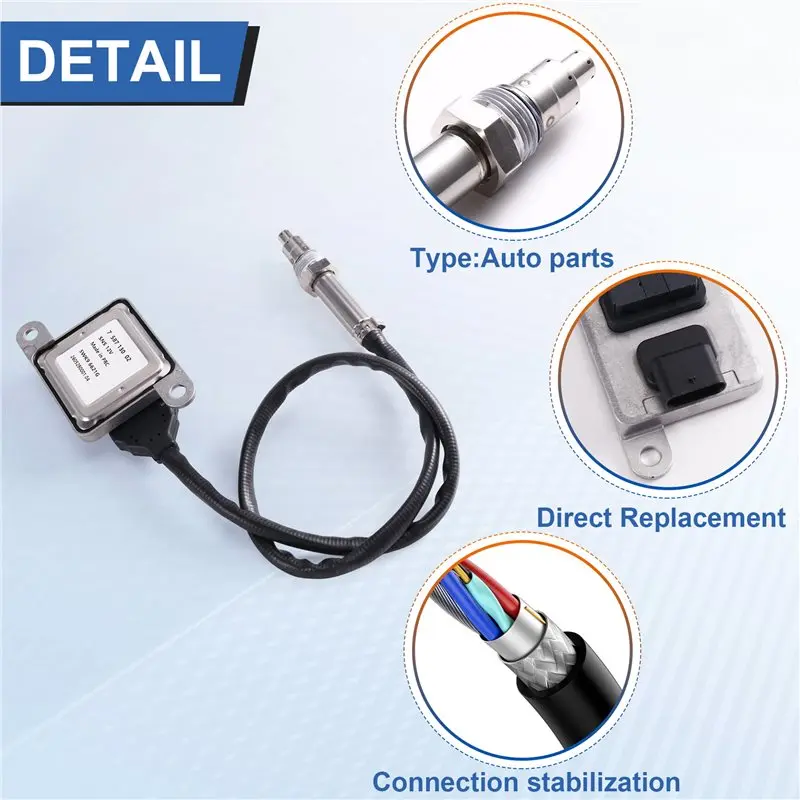 For BMW E90 E91 E92 E87 E88 120I 320I 318I Compatible Nox Nitrogen Oxide Sensor 5WK96621G 758713002