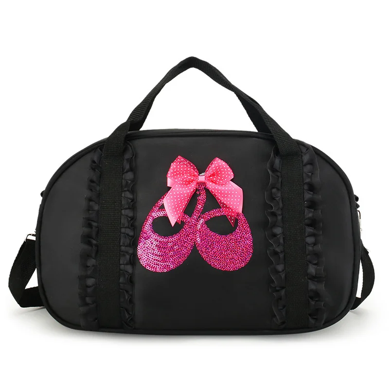 Saco de Dança Princesa das meninas, Mochila de Dança de Um Ombro Infantil, Roupas de Ballet Latino, Bolsa de Yoga