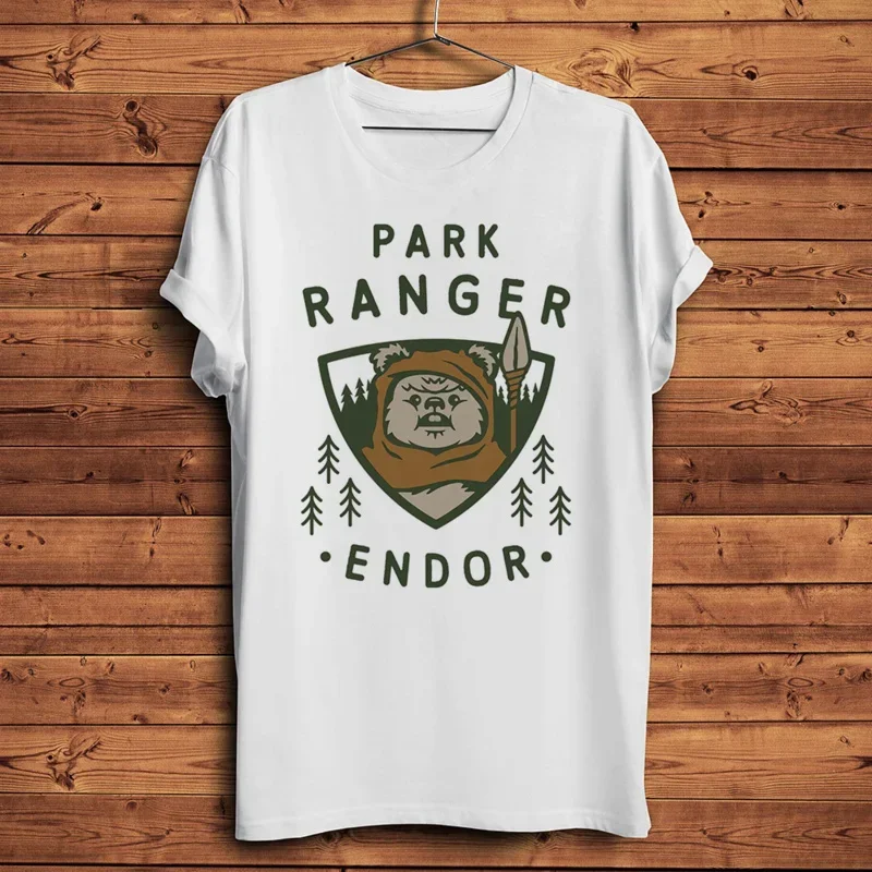 Men's Endor Forest Park Ranger Funny Environmentalism T Shirt, Short Sleeve Casual T-Shirt, Unisex Breathable Streetwear