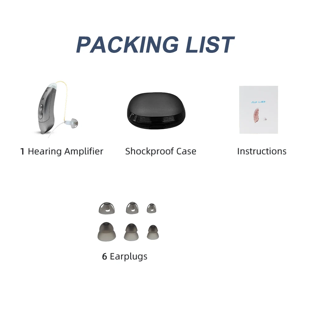 Hearing Aids with Bluetooth 10-Channels Mild to Moderate Loss Audifonos Invisible Adjustable Tone Sound Amplifier Drop Shipping