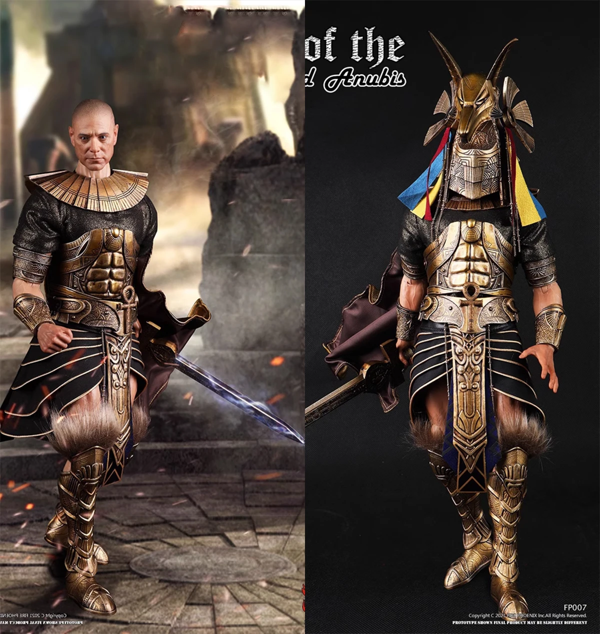 

FIRE PHOENIX FP007 1/6 Die Cast Alloy Anubis 12'' Male Soldier Action Figure Full Set Collectible Model Toys Gift