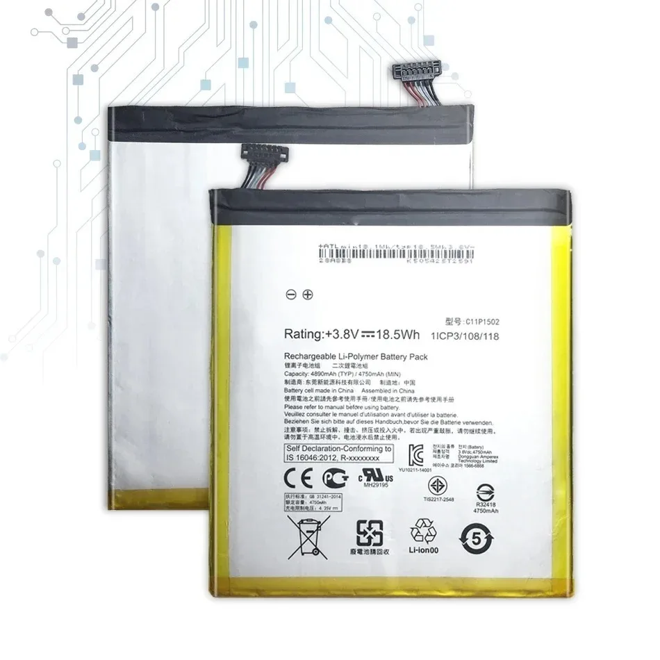 New C11P1502 4890Mah Battery For ASUS Zenpad 10 Zenpad10 Z300CG Z300CL P01T Z300M Z300C P023 10.1 Batteria + Tools