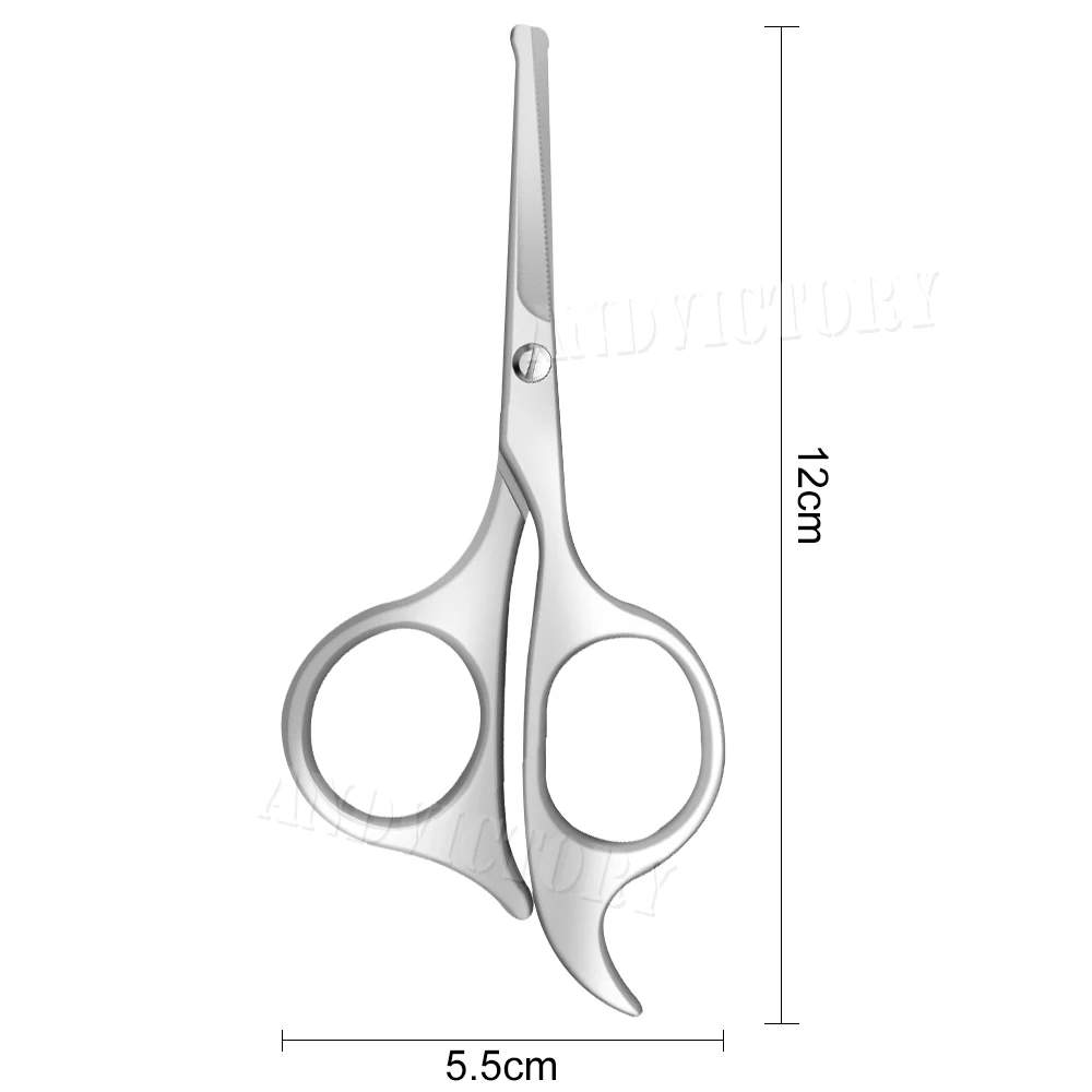 1Pcs Nose Hair Scissors Makeup Tool Facial Hair Remover Round Tip Safe Health Small Grooming Scissors for Trimming Eyebrow