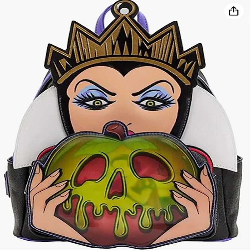 

Disney Evil Queen Mini Shoulder Bag Wallet For Women With Dual Straps Fashionable Cosplay Accessory Ideal For Anime Fans