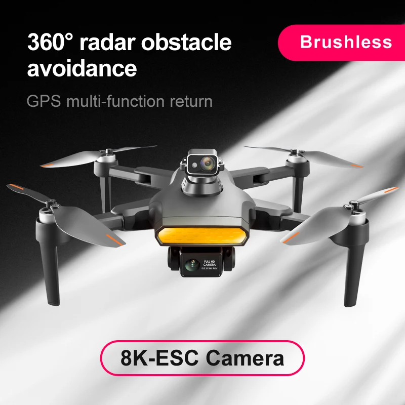 LU9 Max GPS Mini Drone 8K Dual HD Camera 360 Radar evitamento ostacoli motore Brushless pieghevole RC Quadcopter giocattoli per ragazzi regalo