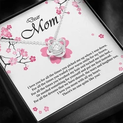 Women Fashion Necklace Gift for Mom Love Knot Necklace Gift for Girls Mom Women mother's day gift Dropshipping