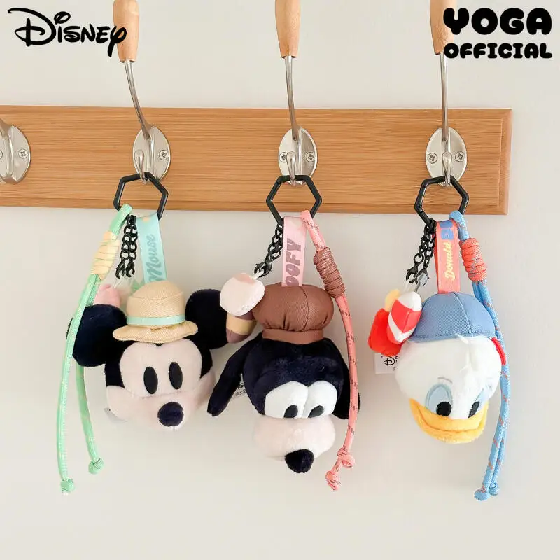 Pluszaki Disneya Myszka Miki Kawaii Breloczek Kreatywny Kreskówkowy Kaczor Donald Goofy Zawieszka do Plecaka Prezent Urodzinowy dla Przyjaciół