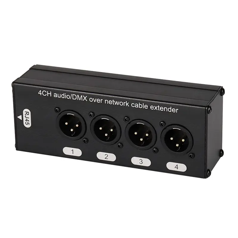 New Design~ XLR Network Port Expansion Box 4 Channel Multi Network XLR Cable For Stage Sound Lighting For Recording Studio Male
