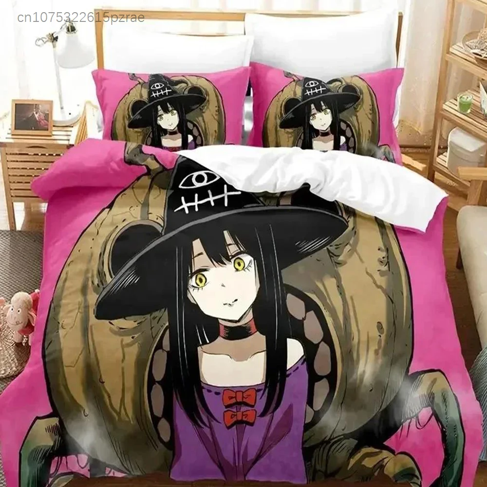 3D Anime Mieruko-chan Bedding Set Duvet Cover Bed Set Quilt Cover Pillowcase Comforter King Queen Size Boys Adult Bedding Set