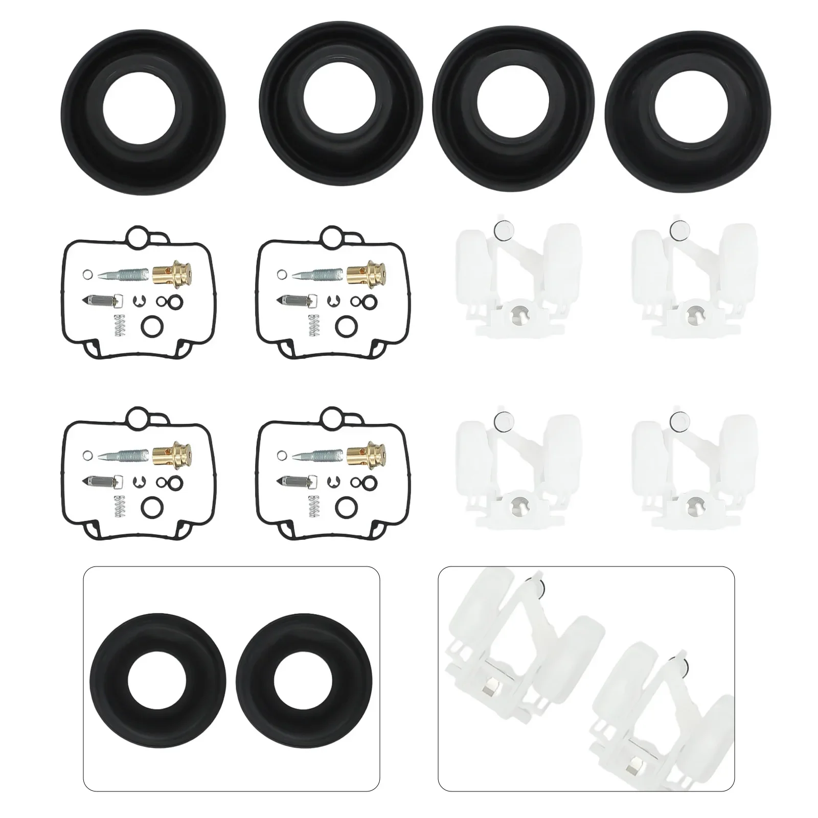 

4set Carburetor Repair Kit Float Diaphragm FOR Suzuki Bandit 1200 GSF1200S 97-00 GSXR1100 89-92 GSXR600W 92-93