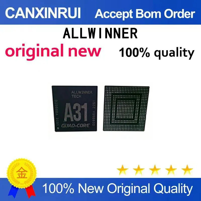 

(5-100 pieces)Brand new original ALLWINNER A31 BGA quad core CPU main control chip BGA package