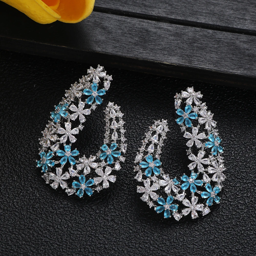 

Luxury and fashionable meniscus Earrings For Women Wedding Geometric Earring Female Fashion Jewelry Gift E1688