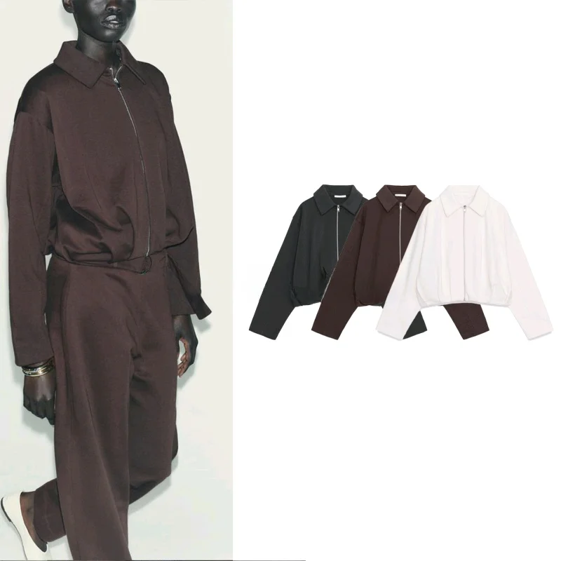 

Новое осеннее женское бархатное пальто Pilot Jaet Long Sve на молнии, повседневное плиссированное бархатное пальто длиной до пола, полиэфирное волокно 00%