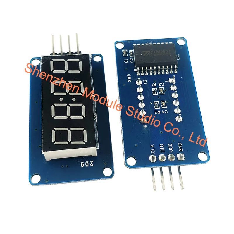 1pcs TM1637 LED Display Module For Arduino 7 Segment 4 Bits 0.36 Inch Clock RED Anode Digital Tube Four Serial Driver Board Pack