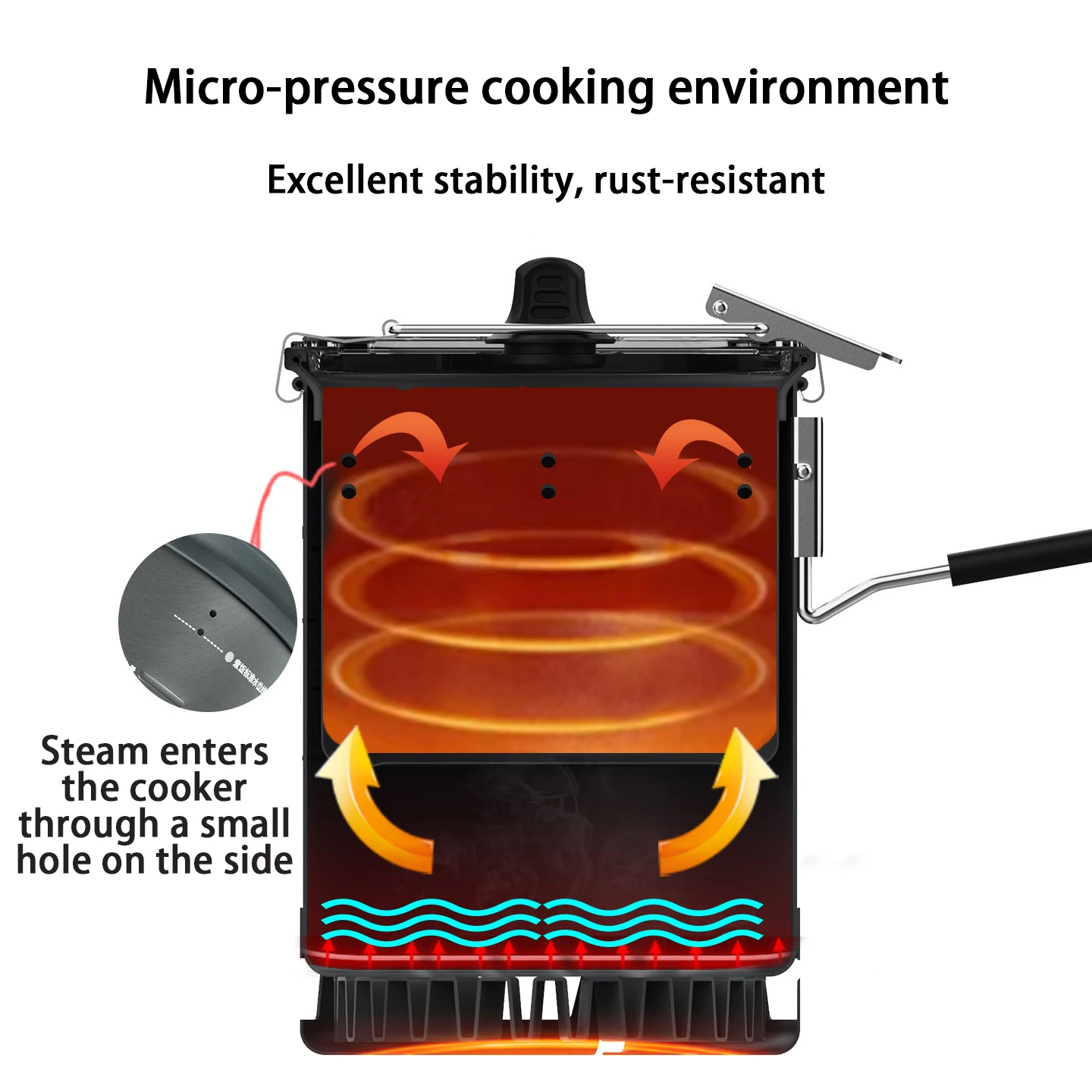 G3 Ultralight Heat Collector Pot 600ml Outdoor Hiking High Efficiency Heat Exchanger Camping Pot for Backpacking Travel Stove - Image 3