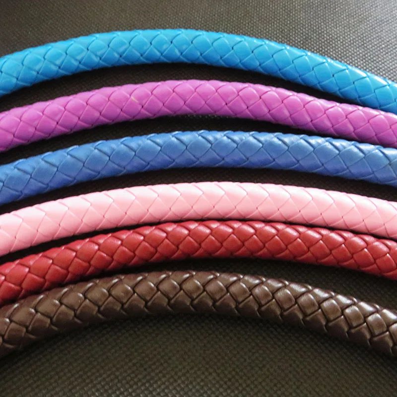 2Pcs 30-60cm Leather Bags Handles Shoulder Strap DIY Replace Handbag Straps Braid PU Rope Fashion Woman Bag Hardware Accessories