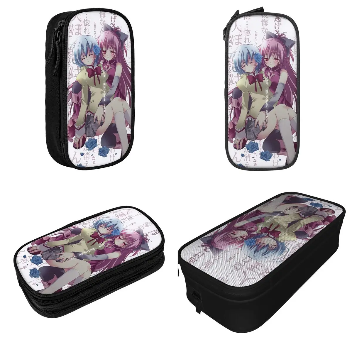 Puella Magi Madoka Magica Pencil Cases Anime Sakura Miki Pencil Pouch Pen Box for Girl Boy Bags School Supplies Gifts Stationery