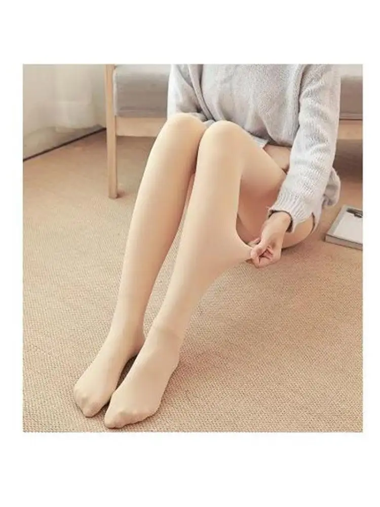 200G 300G Women Tights Winter Warm Sexy Pantyhose Thick Velvet Cashmere Nylon Stretch Black High Opaque Colored  Leggings