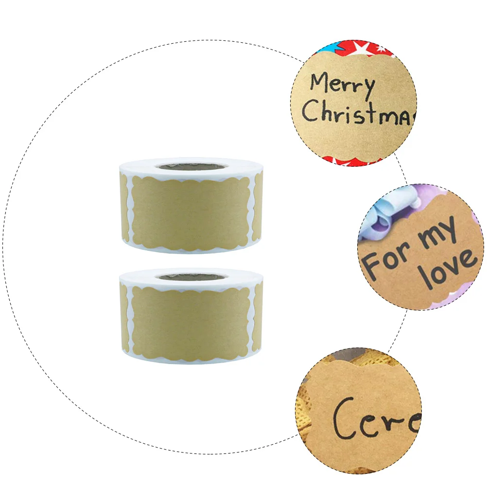 

500 Pcs/ Sealing Sticker Removable Stickers Labels Homemade Kraft Paper Envelope Handmade