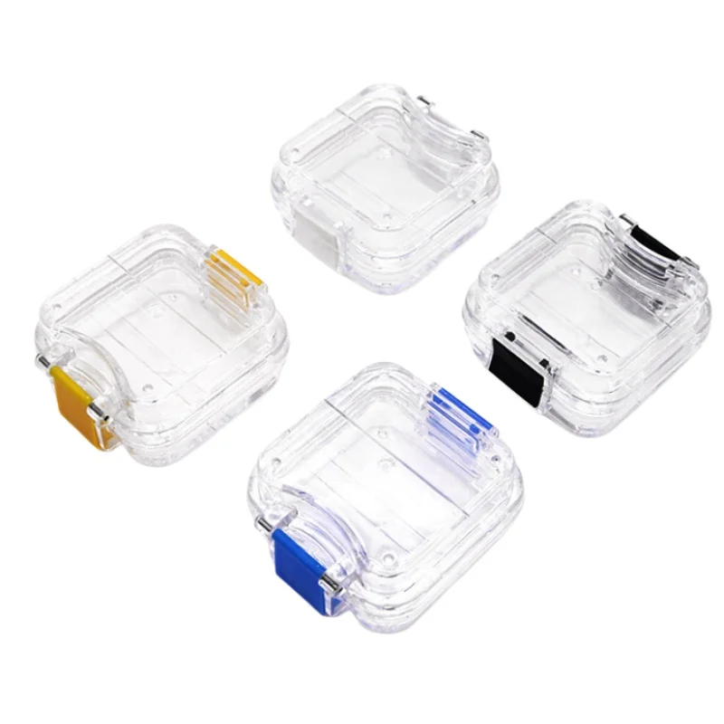 

20Box Denture Storage Box With Film Dental Crown And Bridges Slot Available Tooth Box Plastic Transparent Dentistry Membrane Box