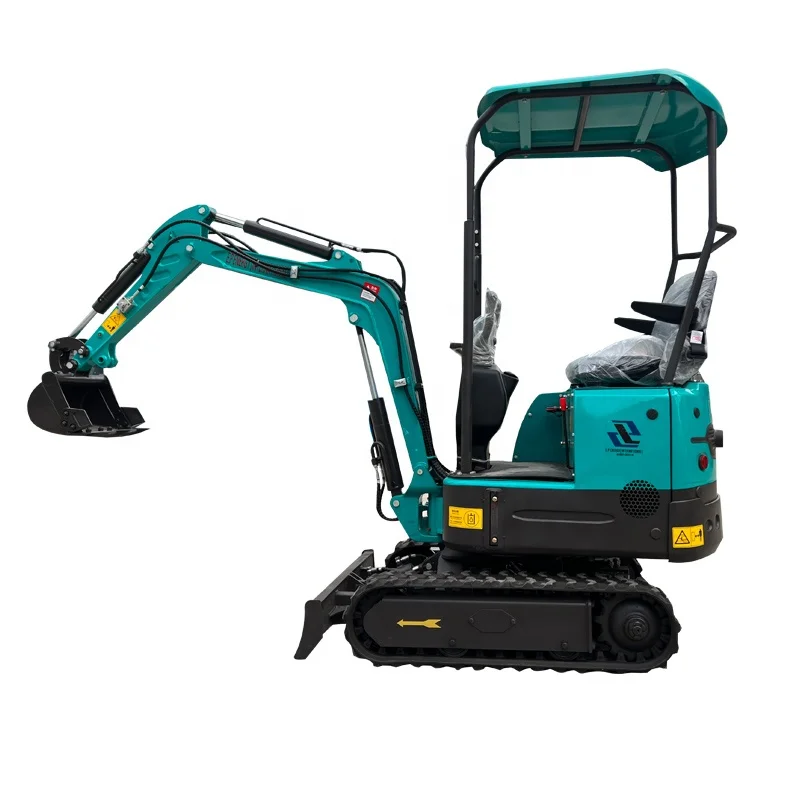 Mini Excavators Diesel Engine 0.8 Ton Compact Bager Small Diggers  Backho 1 Ton  Prices