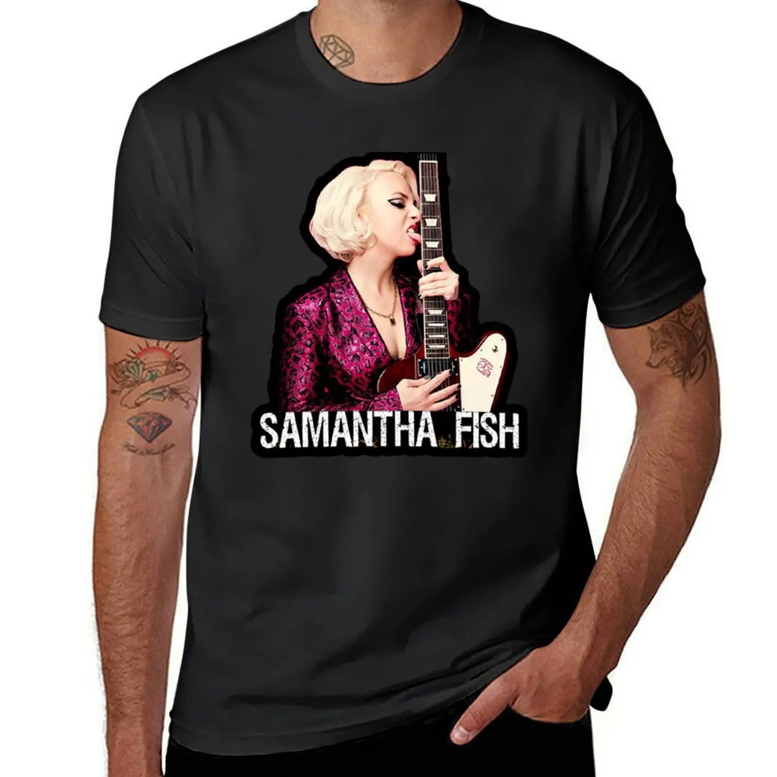 

SAMANTHA FISH MUSIC ARTWORK T-Shirt shirts graphic tees graphics custom t-shirts mens tall t shirts