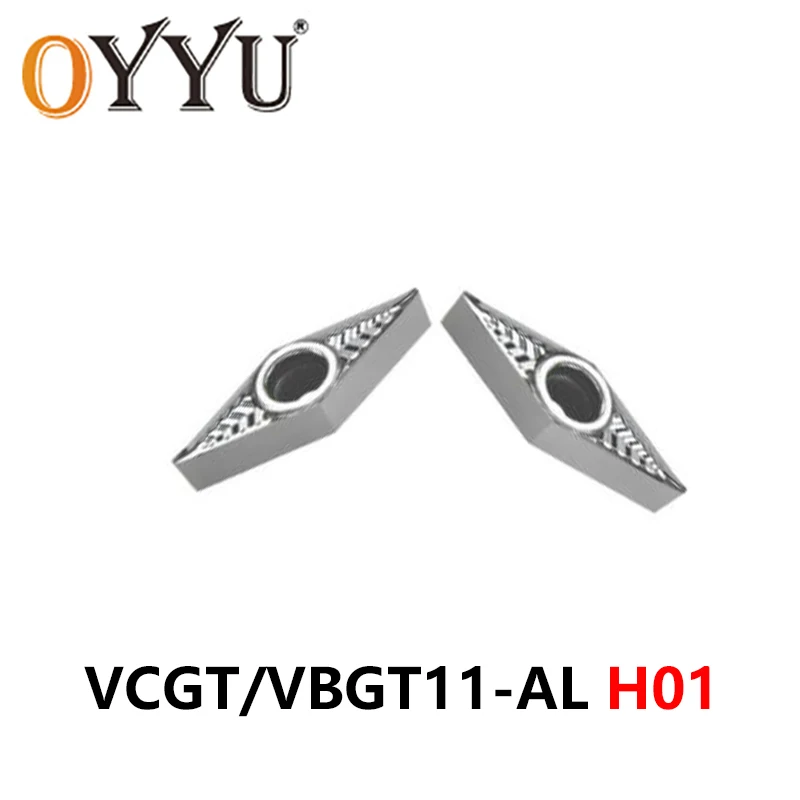 OYYU VCGT110302 VCGT110304 VCGT110308 VBGT110304 VBGT110308 AL H01 CNC Machine Cutter VBGT VCGT 110302 Turning Tool Lathe Insert