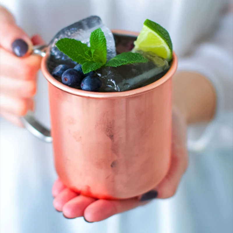 304 الفولاذ المقاوم للصدأ مطلية بالذهب والنحاس زجاج البغل موسكو | زجاج كوكتيل مستقيم/زجاج بيرة #1