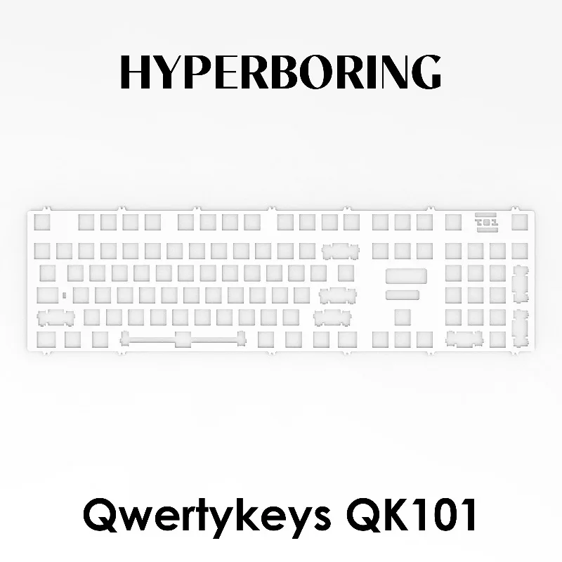 Qwertykeys QK101 Mechanical Keyboard Positioning Plate PP PC POM FR4 Aluminum CF Positioning Board Gaming Keyboard Accessories