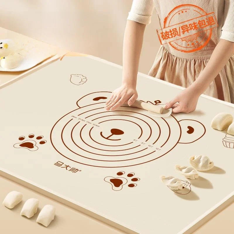

Food ade Thiened Silicone Cutting Board Waterproof Dough Kneading Pad Large Size Kitchen Cooking Utensils round Corner Re...