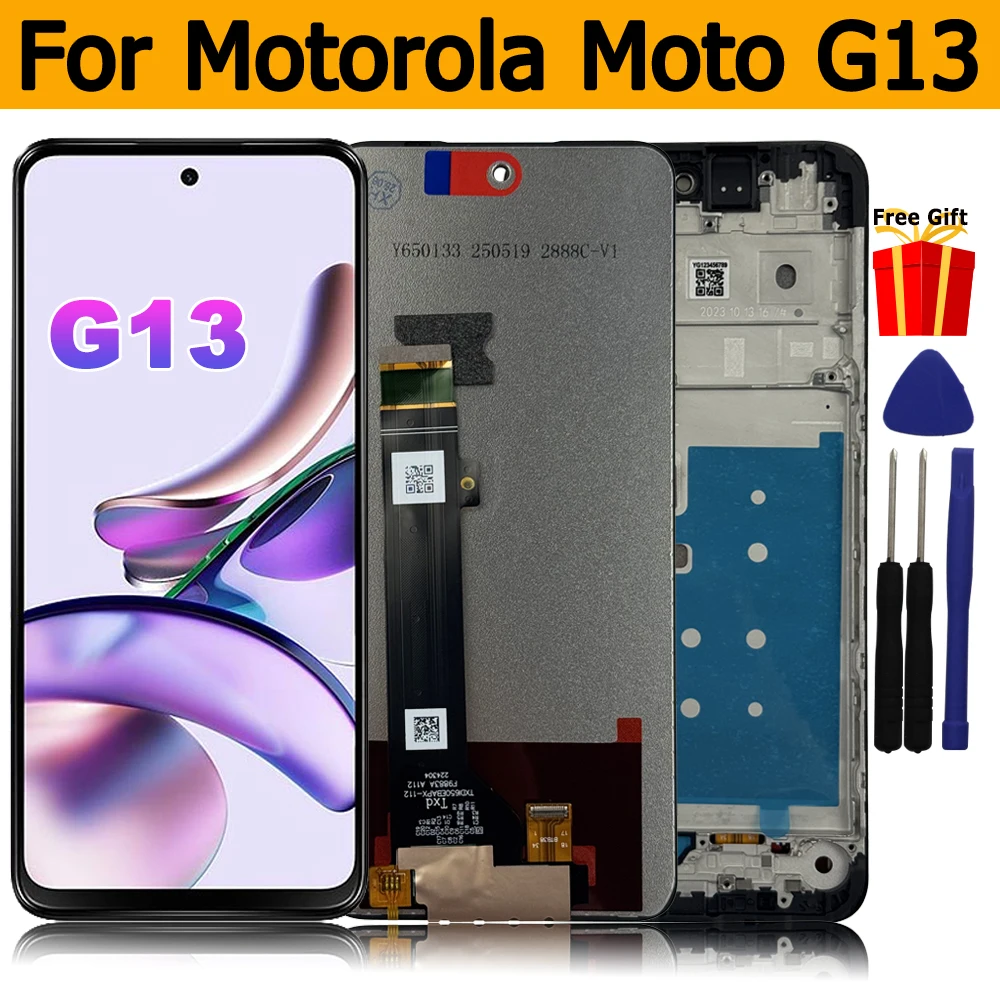 G13 G23 G34 G53 LCD pour Motorola Moto G13 écran tactile numériseur pour Moto G13/G23/G34/G53 XT2333-1 XT2335-2 XT2363 LCD G13 G23 G34 G53 LCD pour Motorola Moto G13 écran tactile numériseur pour Moto G13/G23/G34/G53 XT2333-1 XT2335-2 XT2363 LCD
