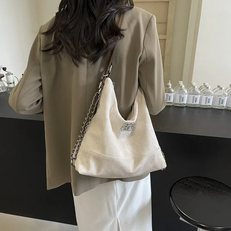 

2025 New Korean Denim Bag - Trendy Tote, Large-Capacity, Versatile Niche, Shoulder/Travel Backpack