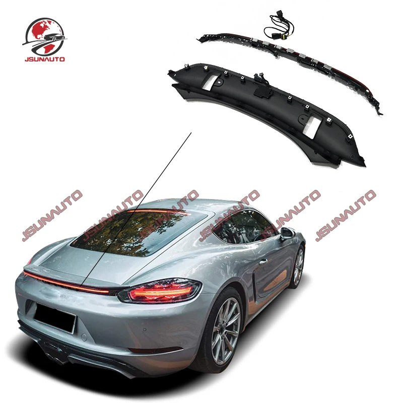 

For Porsche 718 2016-2022 LED Through Tail Rear Streamer Brake Signal Stoplight For Cayman/Boxster Modified Kits