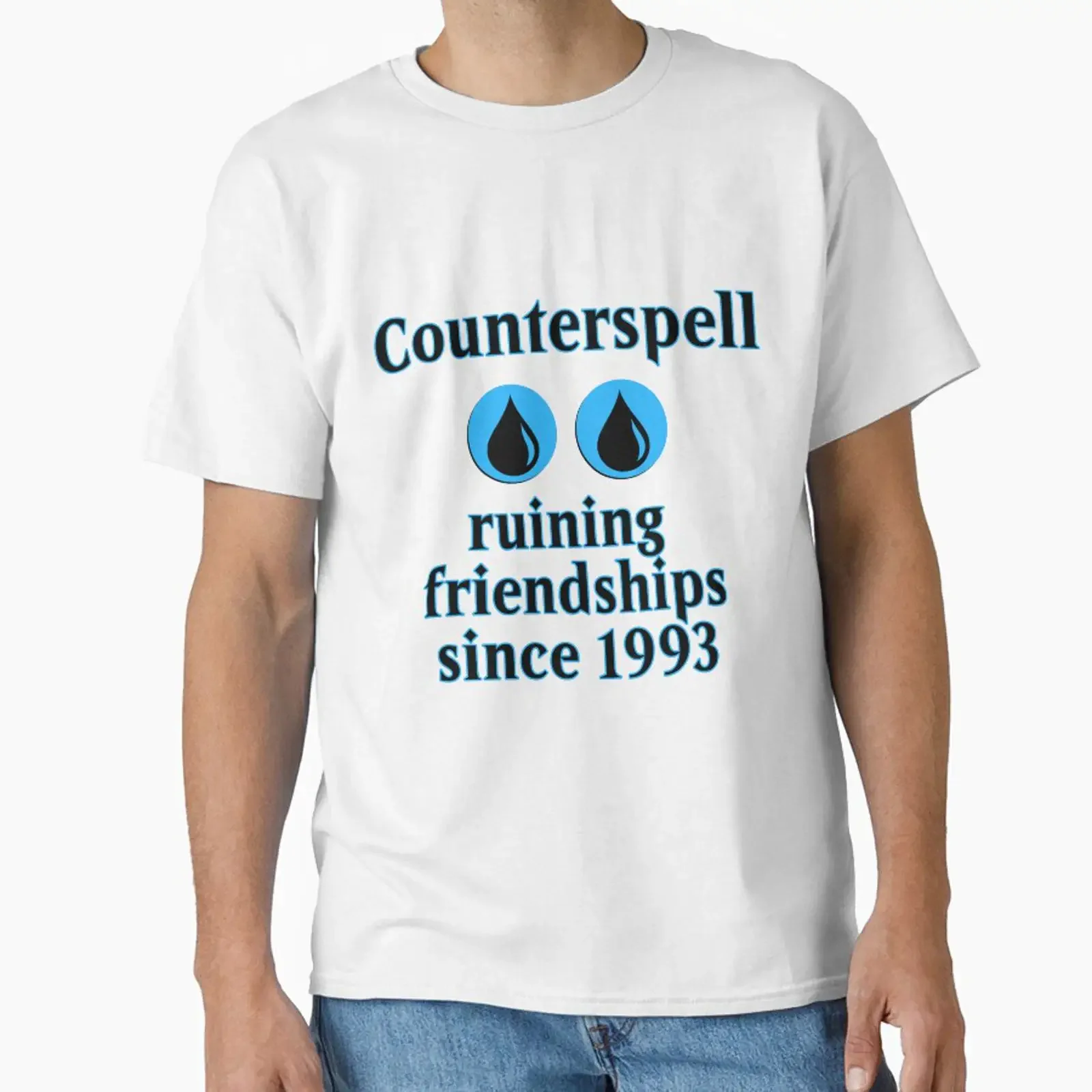 MTG Counterspell ruining Friendships since 1993 designed and sold by Maximilian Simson vintage Washed Top For Everyday Wear