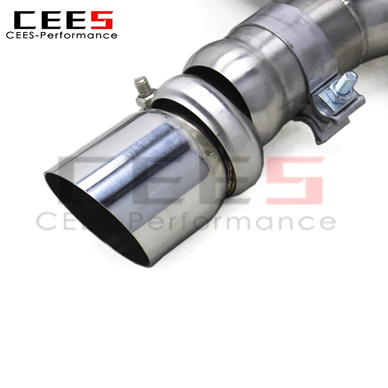 CEES   SS304 Catback Exhaust System for Porsche 911 997/997.1 Turbo 3.6L 2004-2012 Escape Stainless Steel Exhaust Pipe Muffler