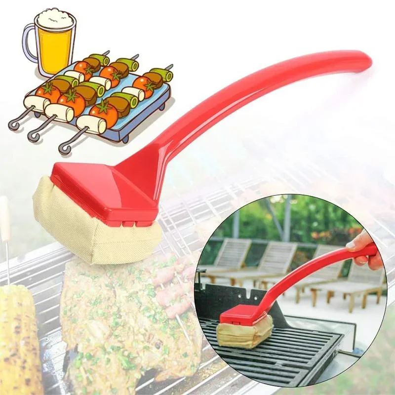 Barbecue Rack Cleaning Brush Oil Fume Cleaning Brush BBQ Supplies Anti Combustion Oil Fume Cleaning Tool