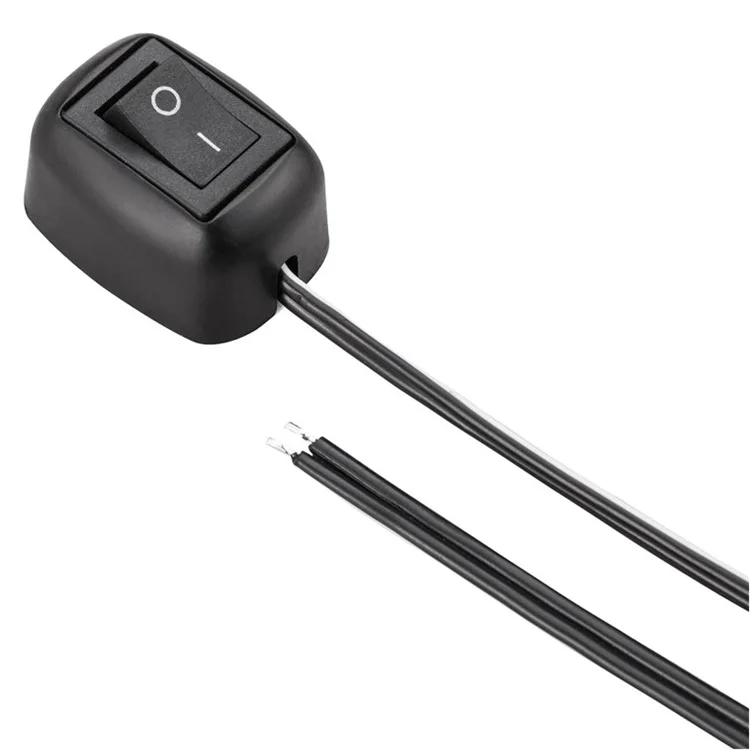 

ABILKEEN Waterproof IP20 12V 10A Rocker Switch With Line Line Length 0.5/1/2M Adhesive Switch