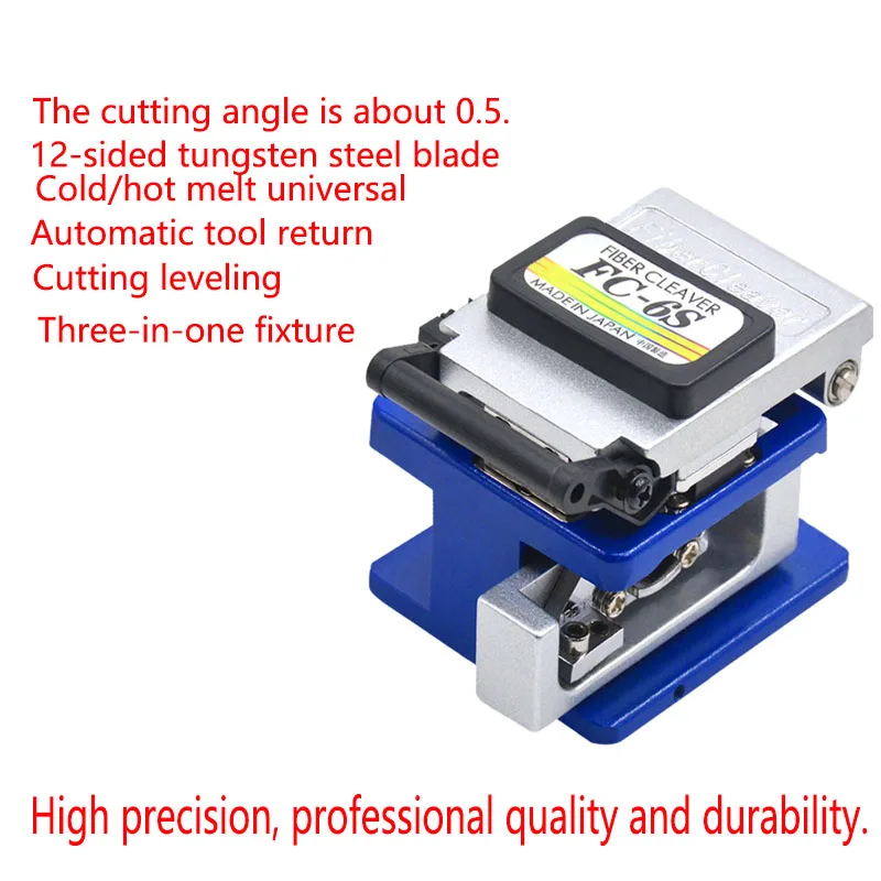 FTTH Fiber Optic Tool kit 2 In1 FC-6S Cleaver CFS-3 Stripper FTTH Cold Connection Optical Fiber Cable Cutting Knife Tools