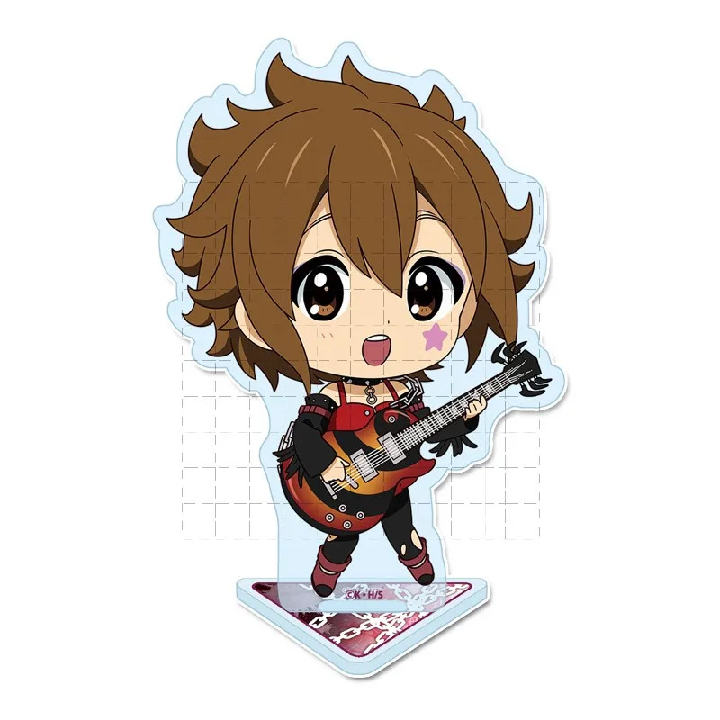 Anime mio akiyama kotobuki tsumugi nakano azusa yui hirasawa tainaka ritsu acrílico suporte figura boneca chaveiro cosplay brinquedo presente